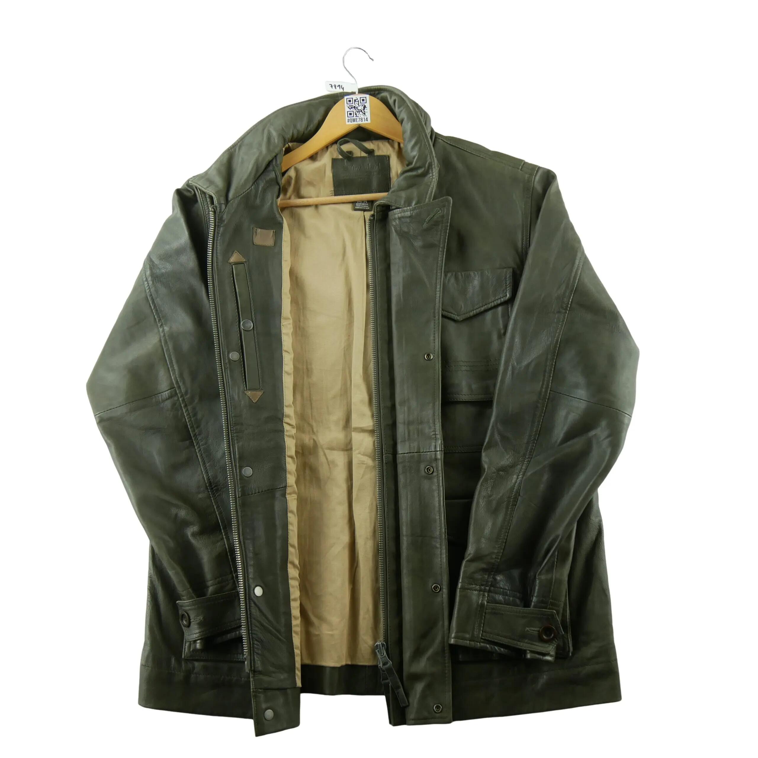 Seconde vie - Veste Homme Regular Fit 100% cuir Vert - Excellent 3/6