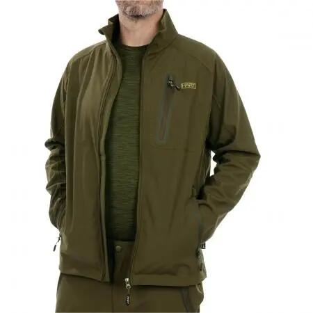 Herren - Jagdjacke - Stretch, Tarnmuster - Ibice-PS - Dunkeloliv, Größe M 4/5