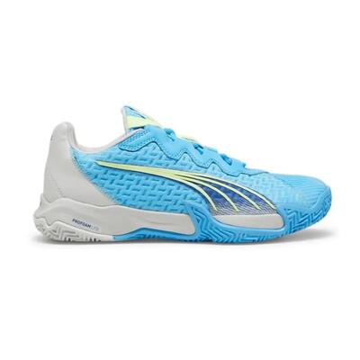 Puma nova elite schoenen voor padel blauw/grijs
