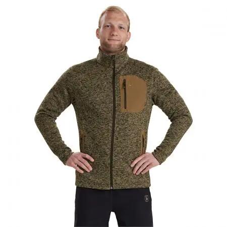 Herren - Strickjacke - Reißverschlusskragen, Tasche - Sarek - Butternut Melange 5/5