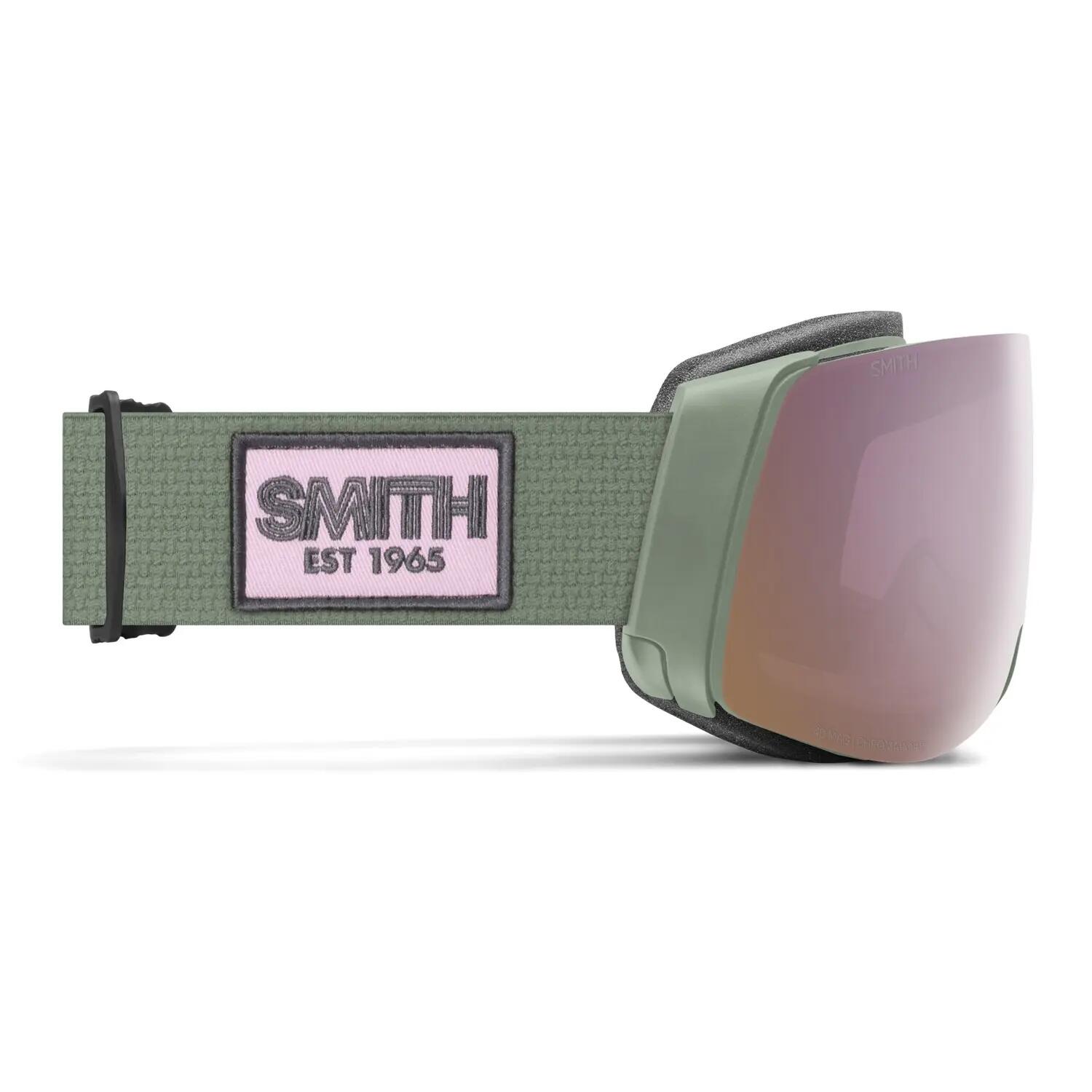 Masque de ski Smith 4D MAG Olive Warm Steel ChromaPop Femme 4/4