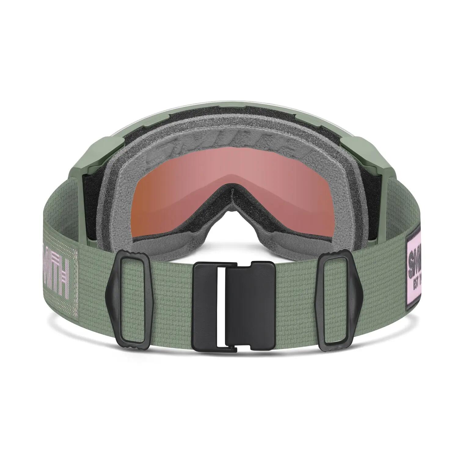 Masque de ski Smith 4D MAG Olive Warm Steel ChromaPop Femme 2/4