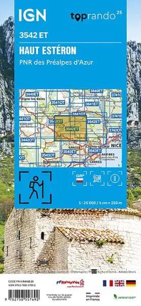 3542ET HAUT ESTERON, PREALPES DE GRASSE, PNR DU VERDON / RECTO 2/2