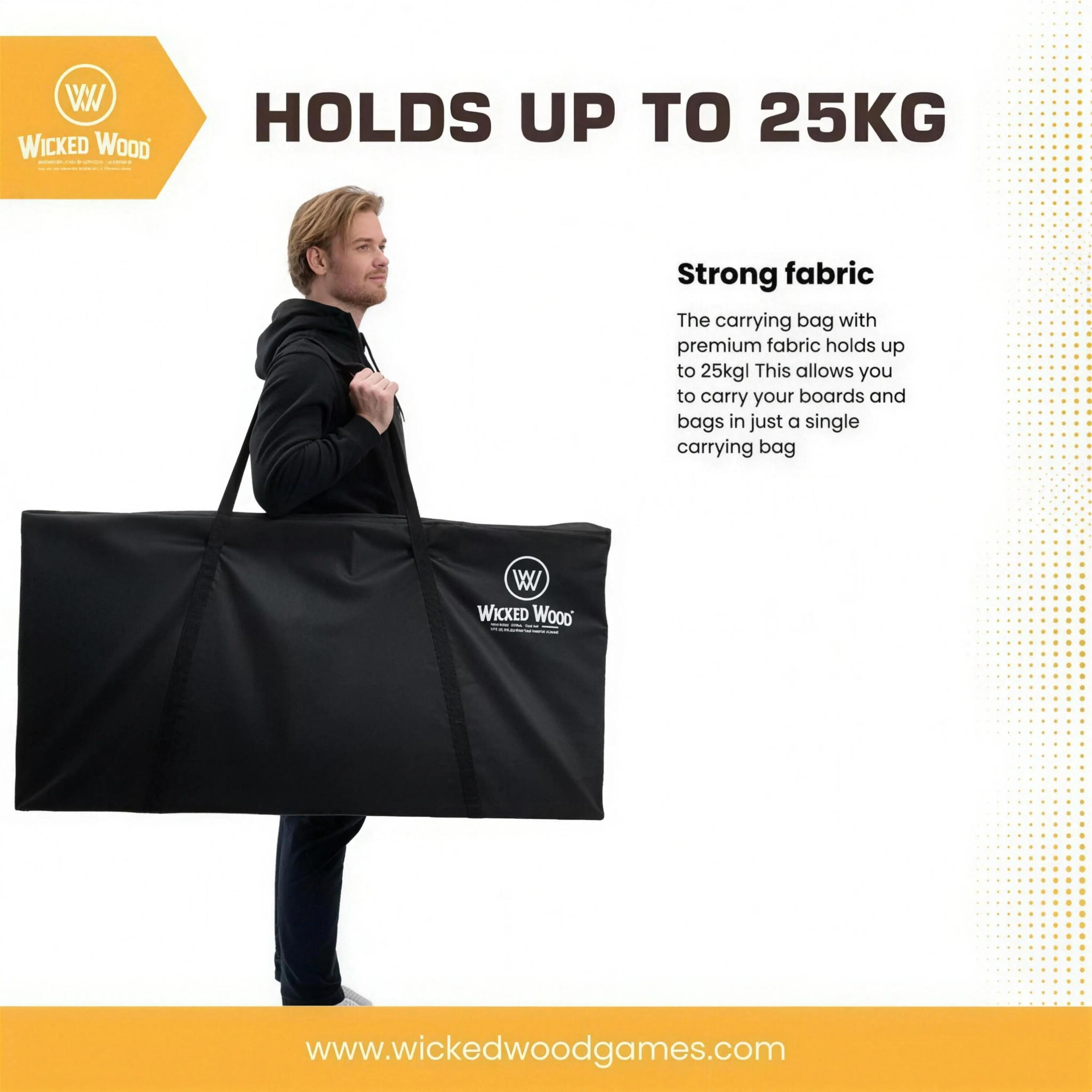 Draagtas voor Cornhole Set 120x60 - Voor 2 boards en zakjes 2/9