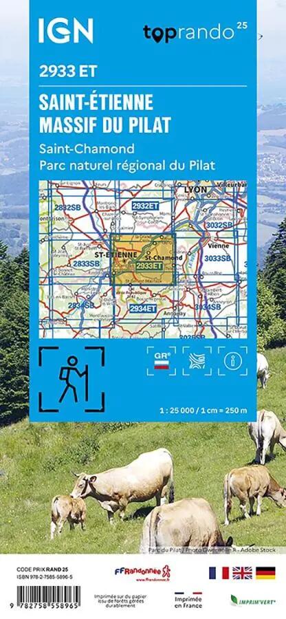 2933ET MASSIF DU PILAT - ST ETIENNE ST CHAMOND PNR DU PILAT 2/2