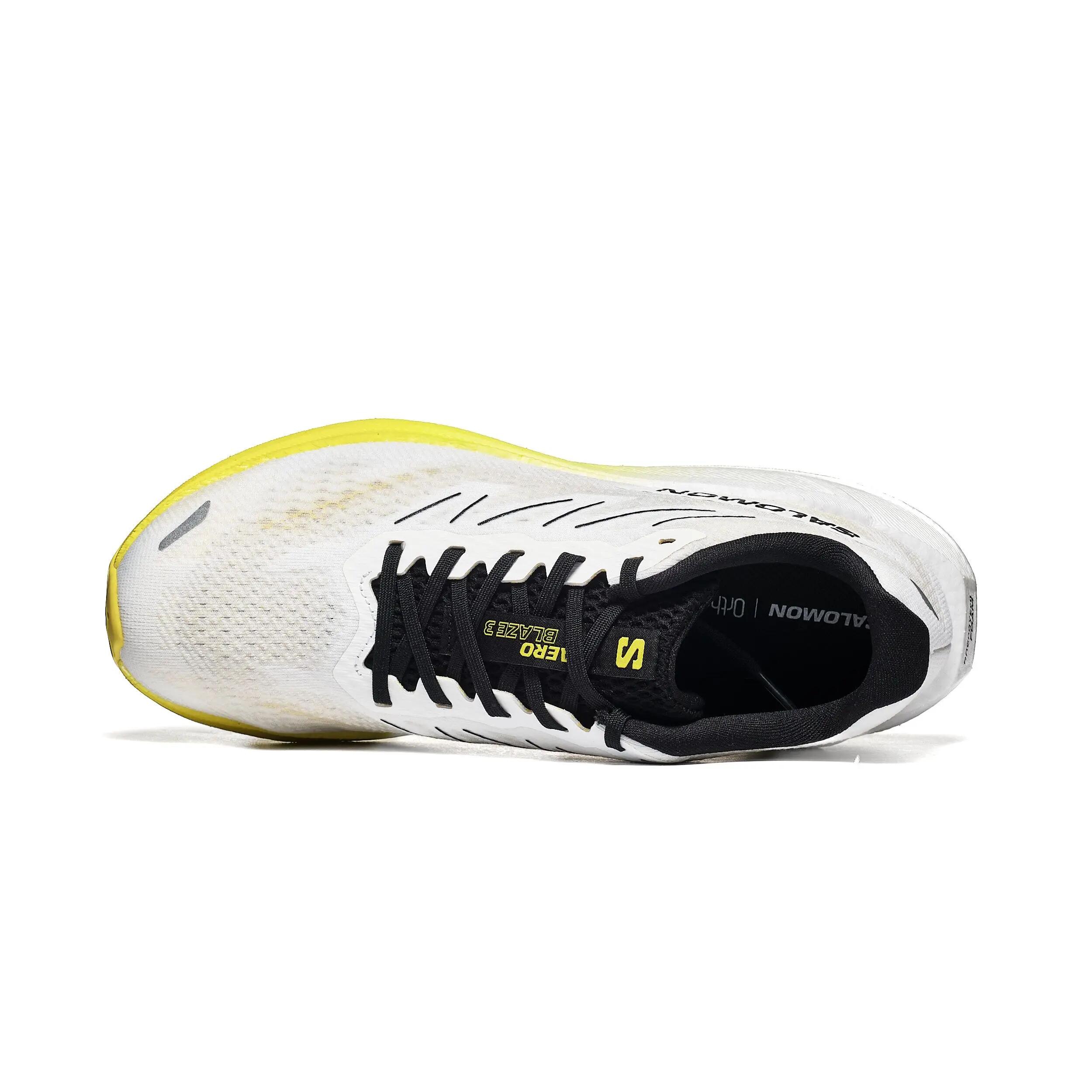 Herren - Laufschuhe - leichte, atmungsaktive Aero Blaze - weiß/schwarz/gelb 4/7