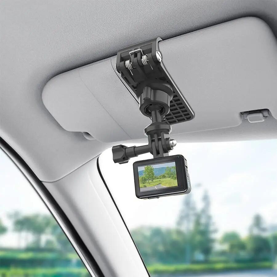 Support pour pare-soleil automobile, rotation à 360°, pince de fixation pour cam 6/6