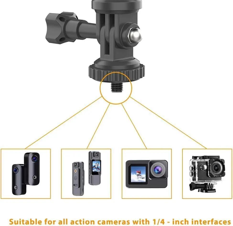 Support pour pare-soleil automobile, rotation à 360°, pince de fixation pour cam 3/6