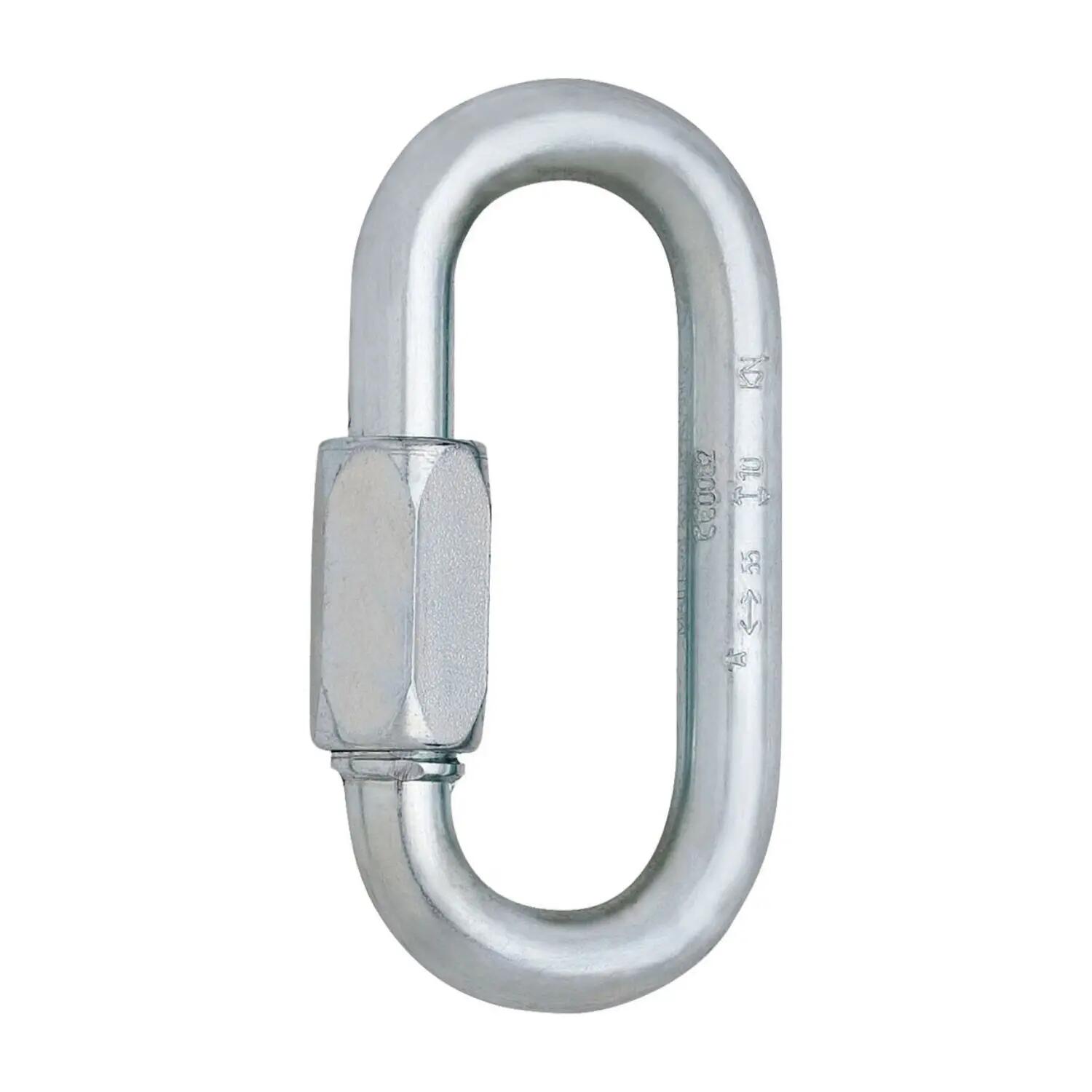 Oval Steel Screwlink Climbing Carabiner 10mm - Pack of 3 -  1