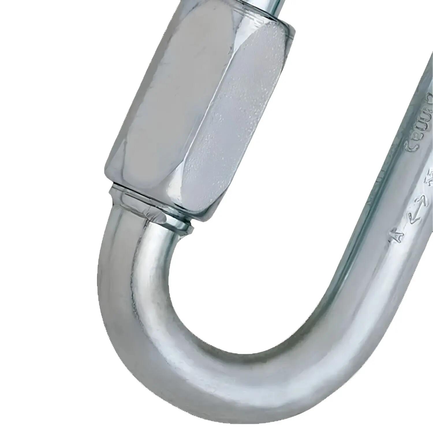 Oval Steel Lightweight Screw Link 8mm - Pack of 3 -  4