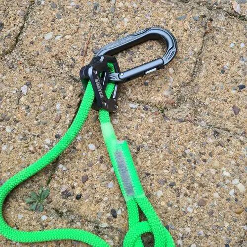 Switch Self-Belaying Lanyard - 75cm Neon Green -  4
