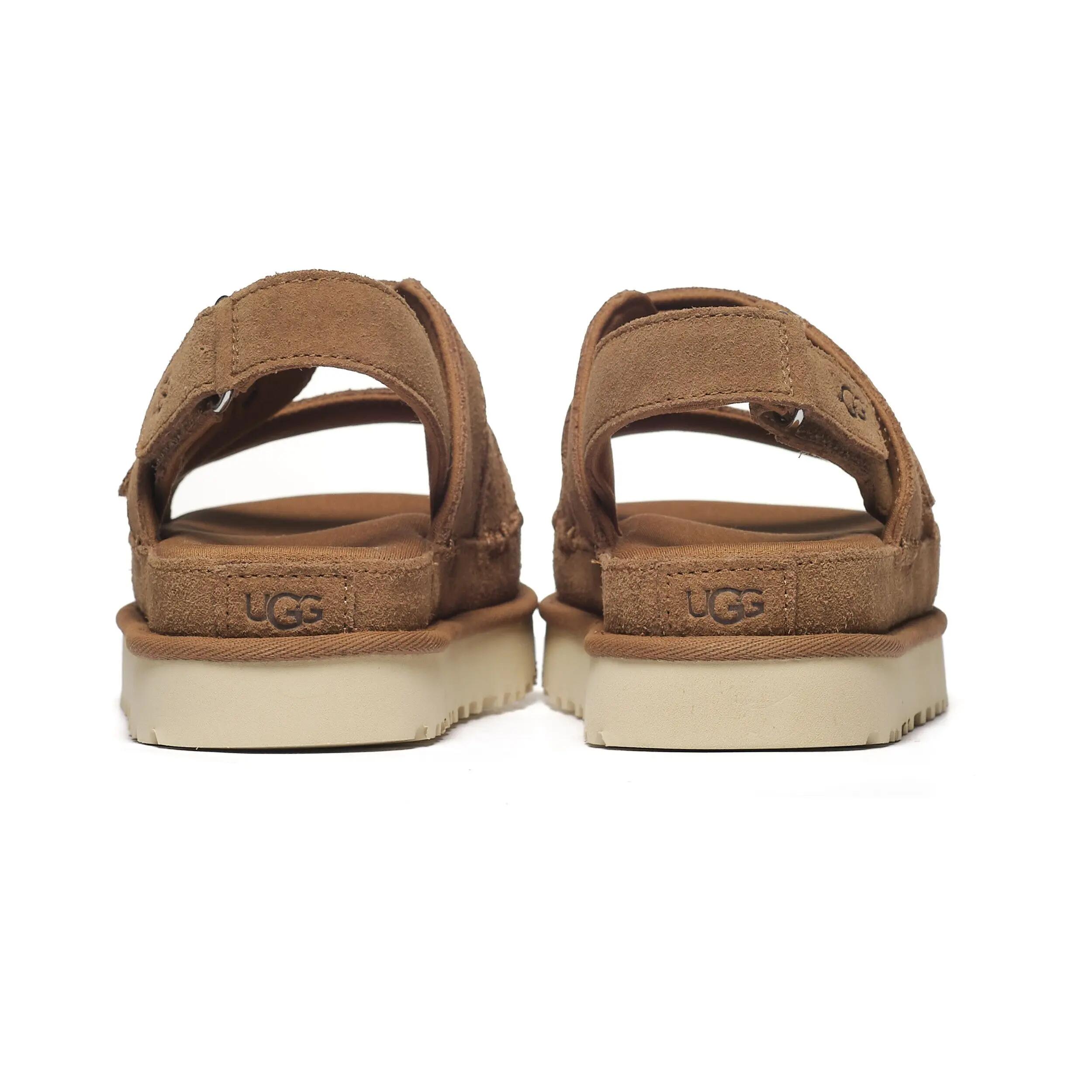 Sandales Plates Femme Ugg W Goldenstar Gleam Marron 6/6