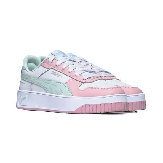 Chaussures PUMA Carina Street Femme Blanc/Rose/Vert clair