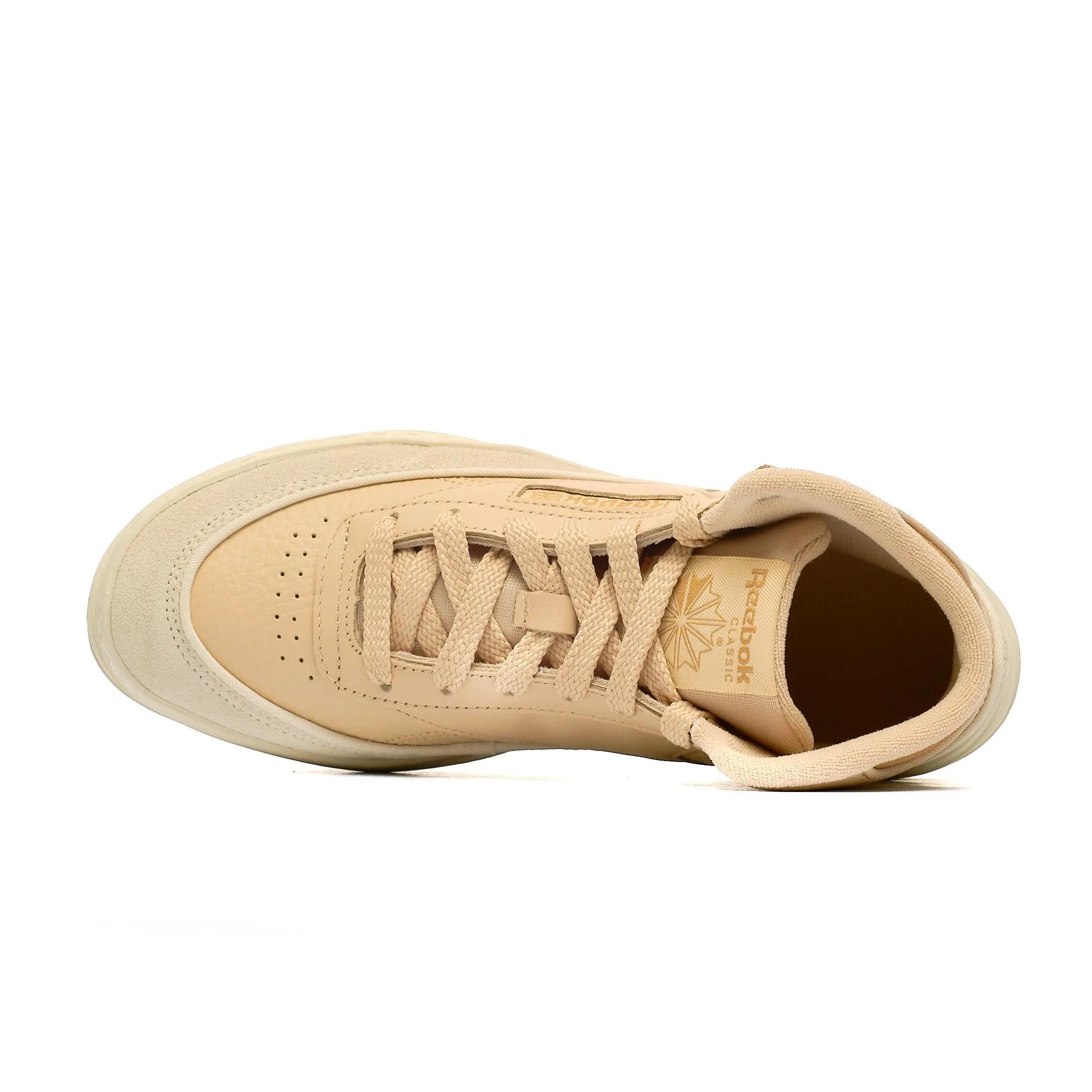 Reebok Club C Geo Mid Beige Schoenen 4/10