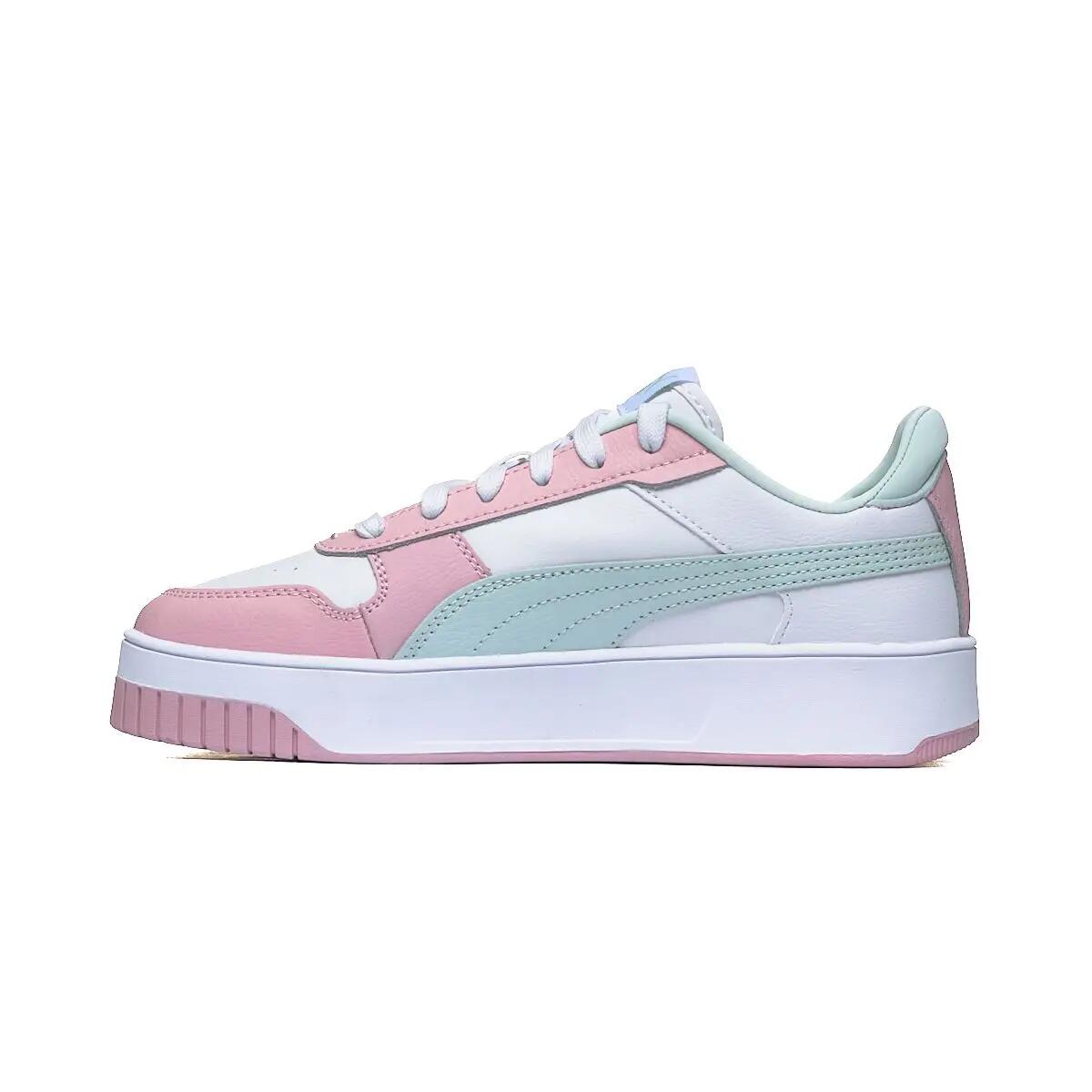 Zapatos PUMA Carina Street Mujer Blanco/Rosa/Verde claro 3/6