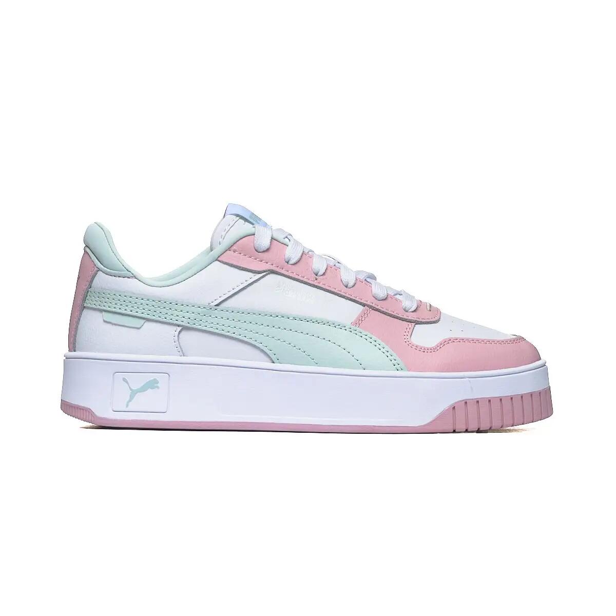 Zapatos PUMA Carina Street Mujer Blanco/Rosa/Verde claro 2/6