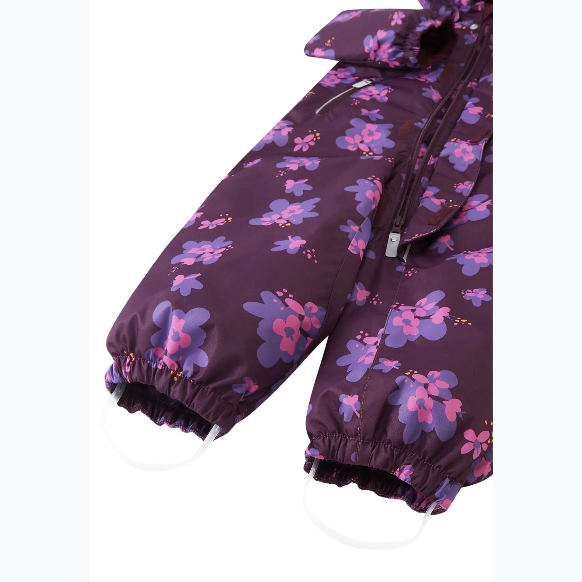 Tuta da neve per bambini piccoli Reima Puhuri Deep purple 5/7