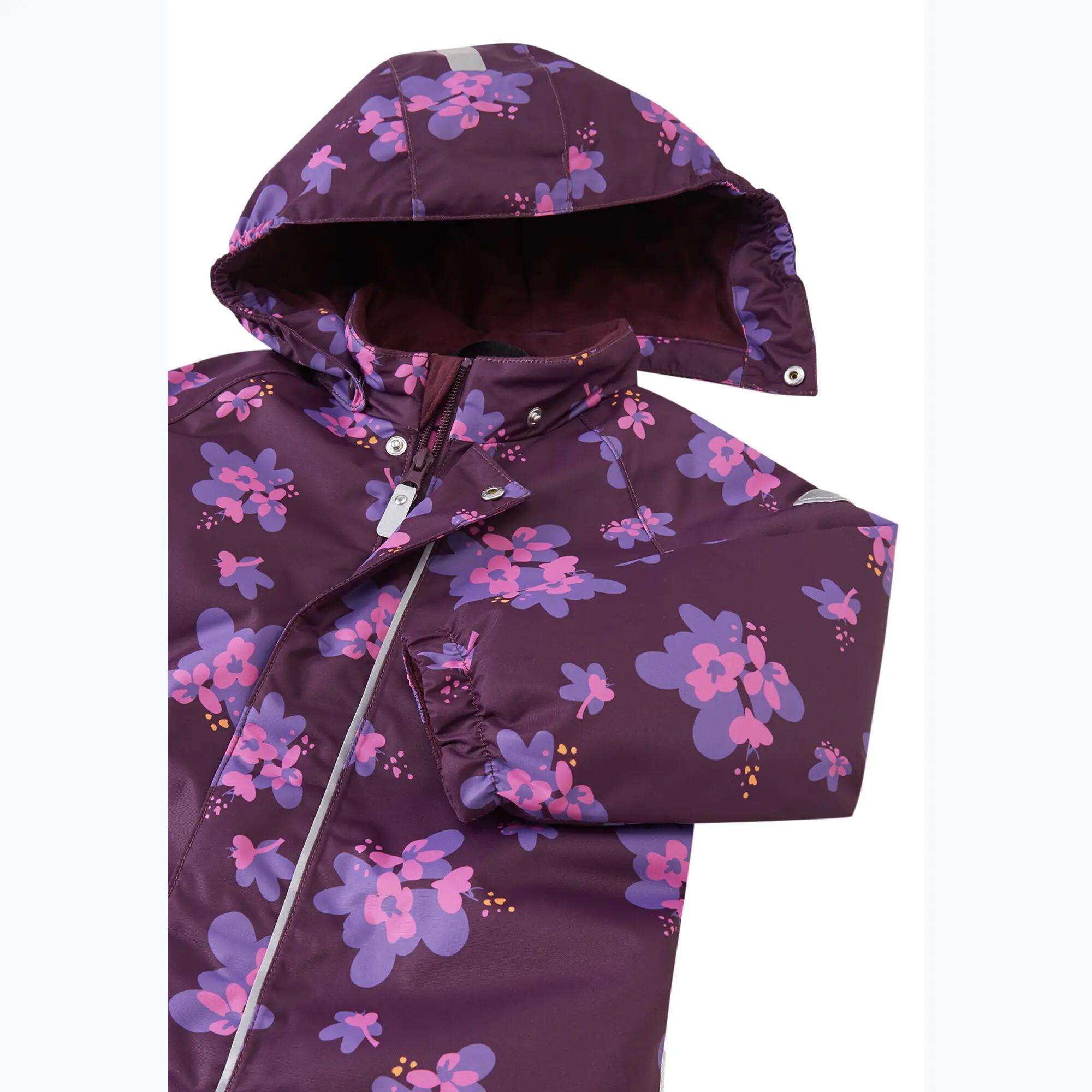 Tuta da neve per bambini piccoli Reima Puhuri Deep purple 4/7