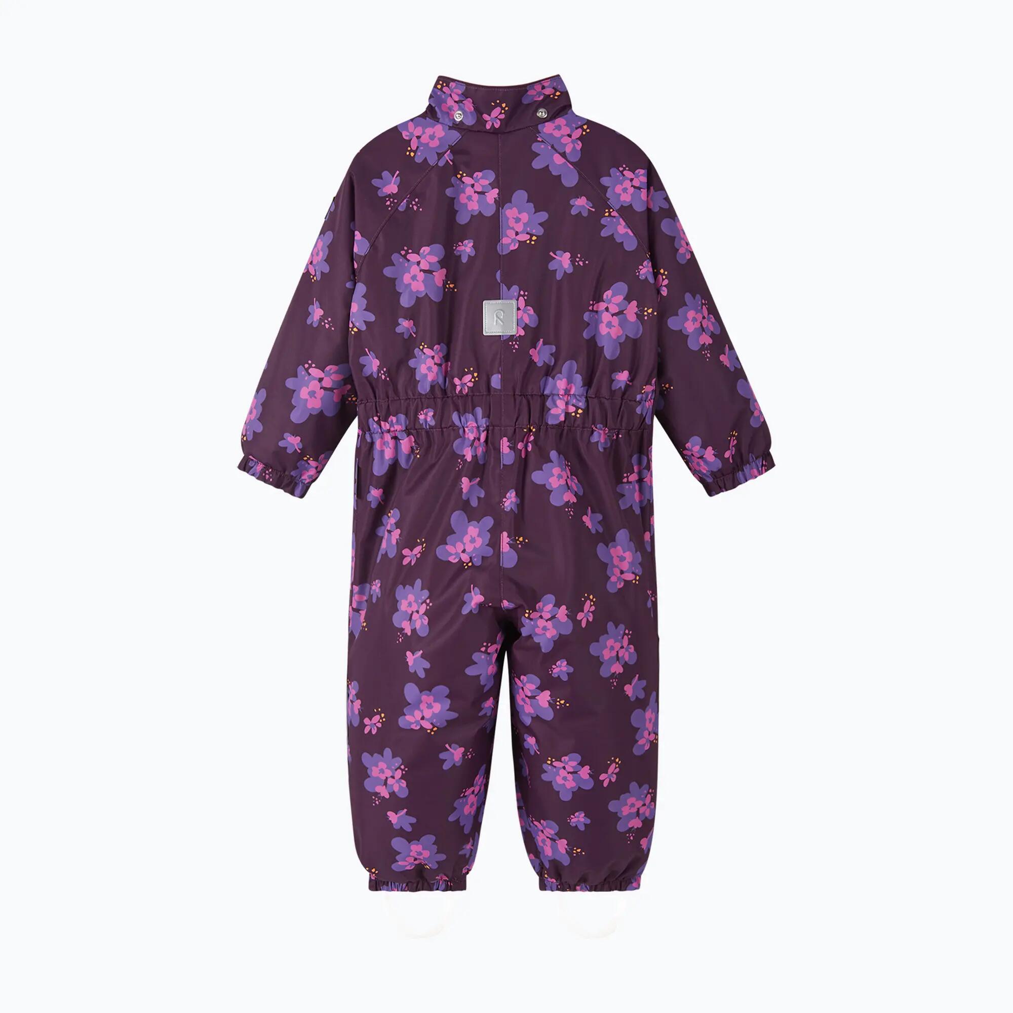 Tuta da neve per bambini piccoli Reima Puhuri Deep purple 3/7