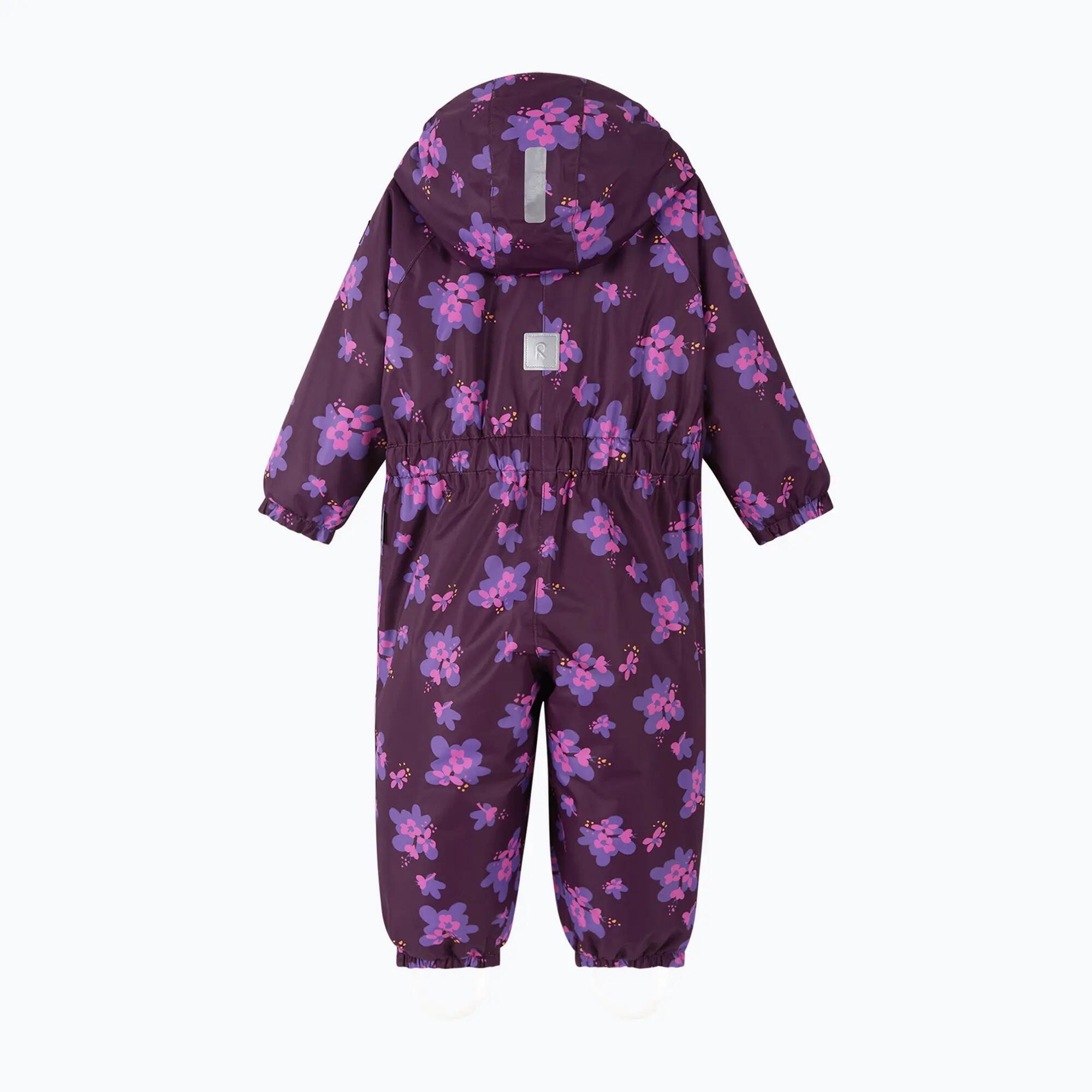 Tuta da neve per bambini piccoli Reima Puhuri Deep purple 2/7