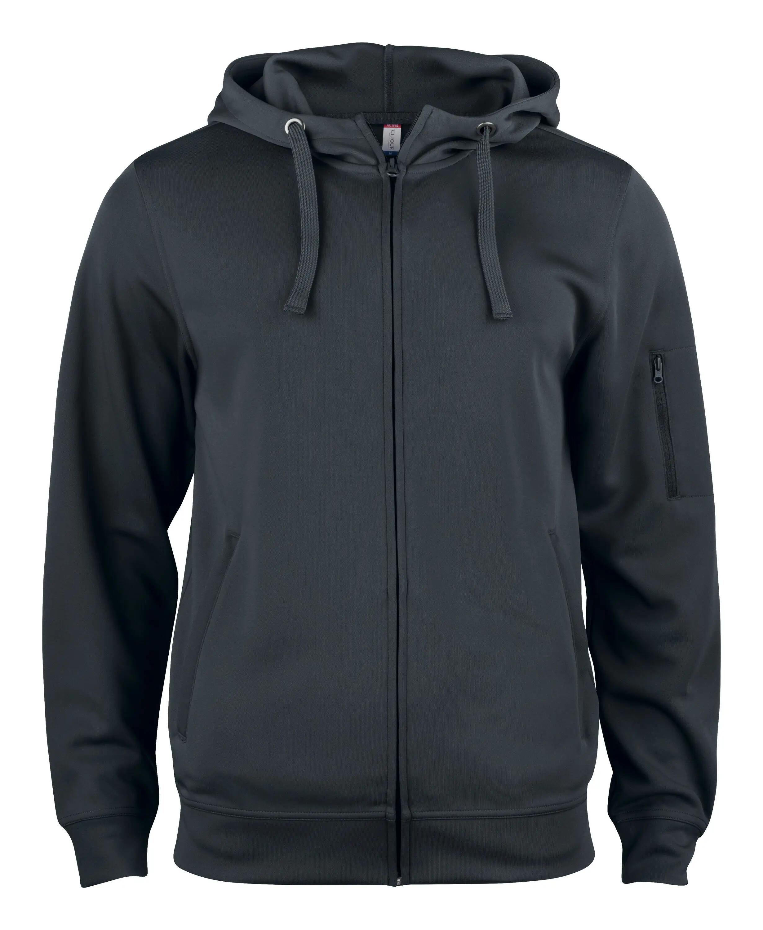 clique Basic Active Hoody Full Zip – durchgefärbter Kapuzenpullover – red 6/6