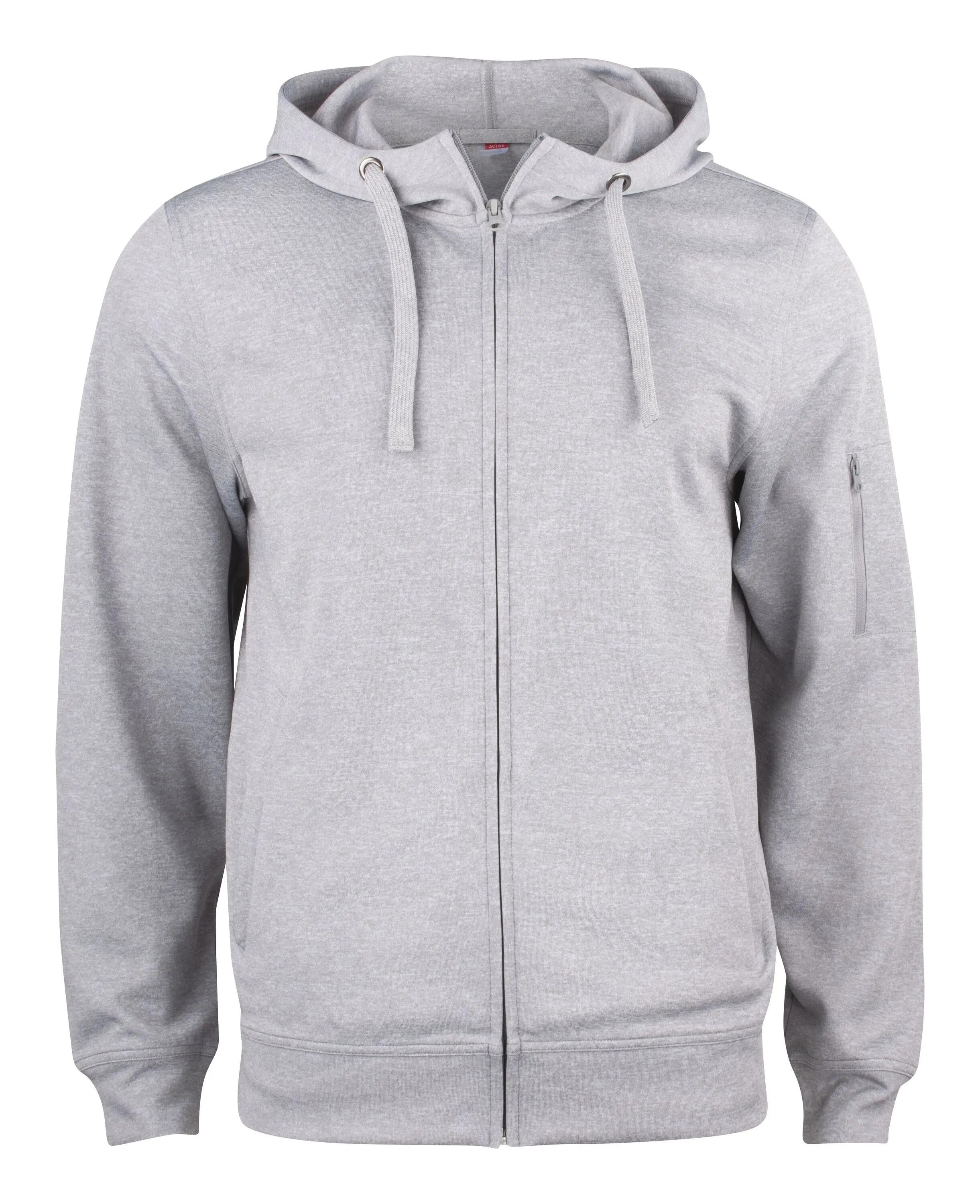 clique Basic Active Hoody Full Zip – durchgefärbter Kapuzenpullover – red 5/6