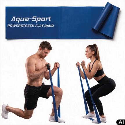 Taśma guma oporowa do ćwiczeń Aqua-Sport Powerstrech Flat Band 12-15kg