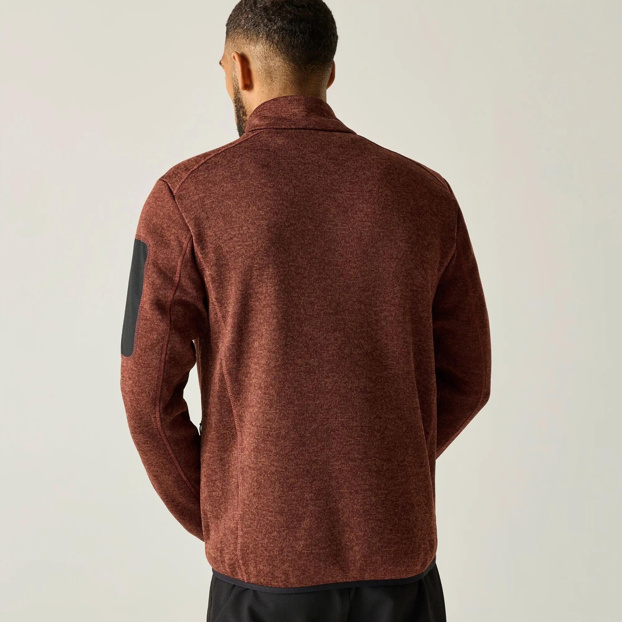 Heren Newhill Marl Full Zip Fleecejack (Verbrande Henna) 6/7