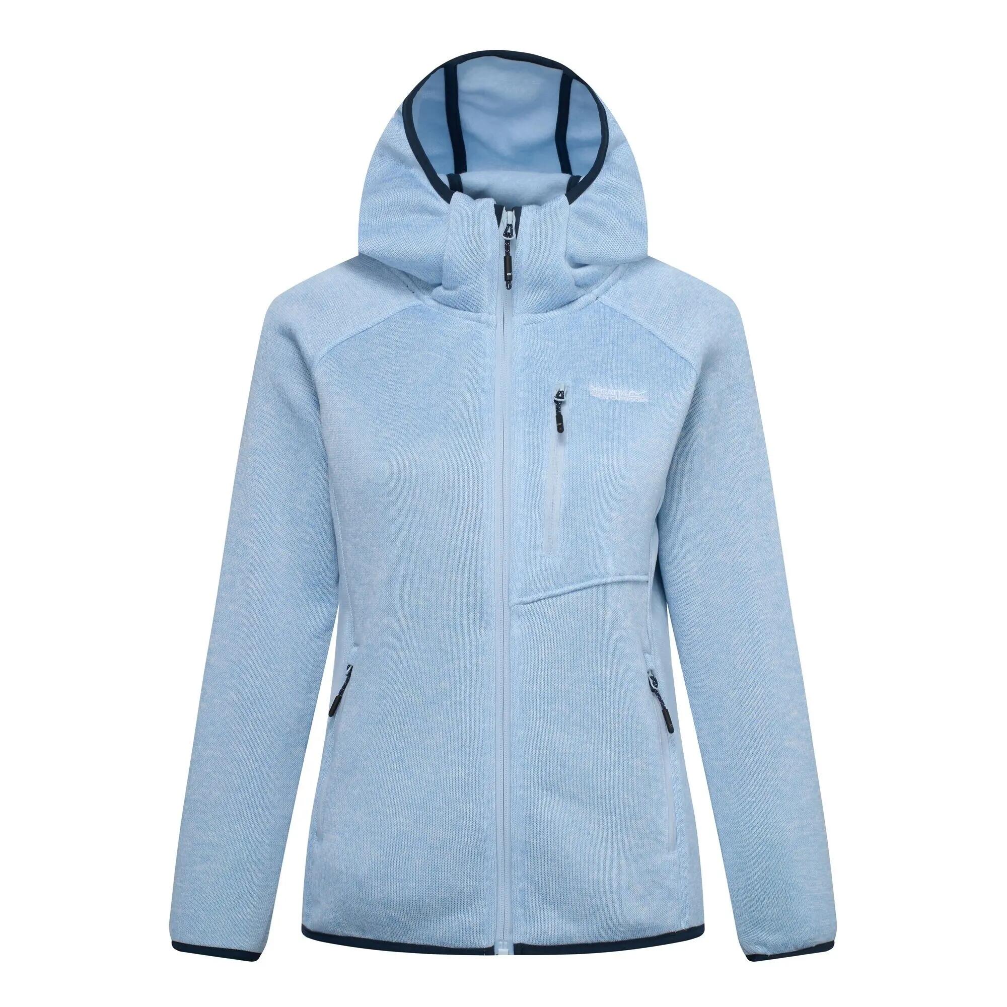 Veste Polaire Unie À Capuche NEWHILL Femme (Bleu Ciel) 3/7