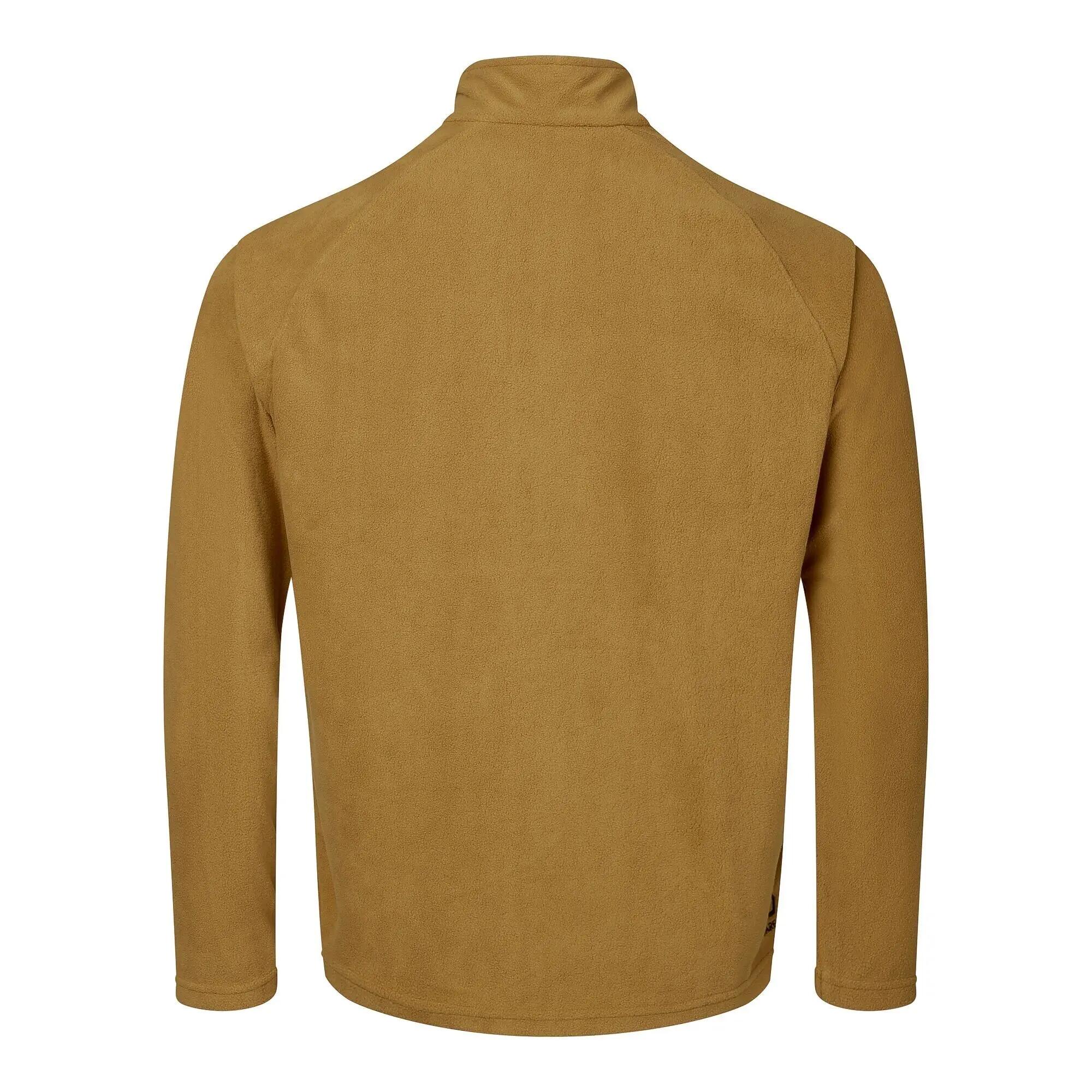 Heren Freethink II Fleece Top (Hout Bruin) 3/7