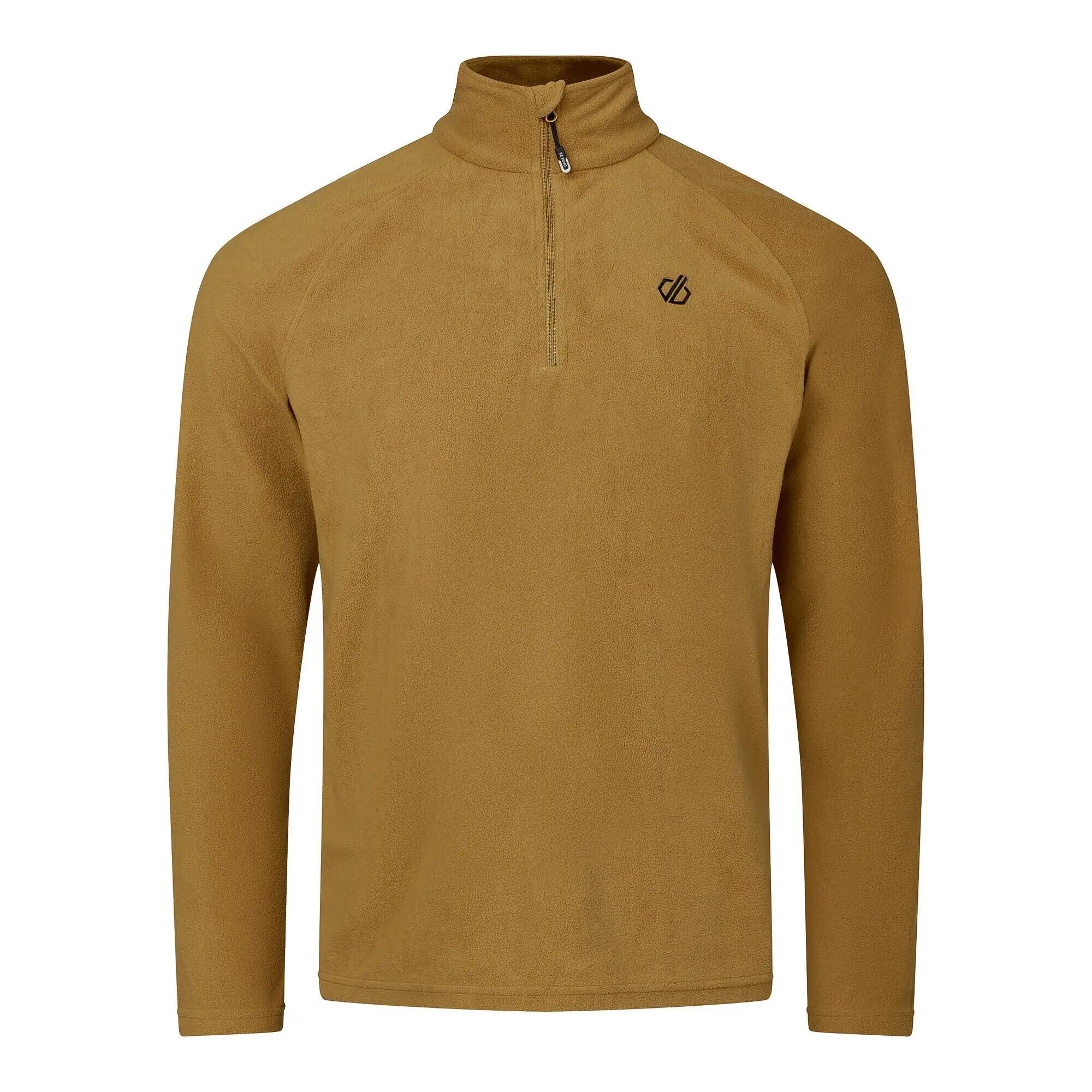 Heren Freethink II Fleece Top (Hout Bruin) 2/7