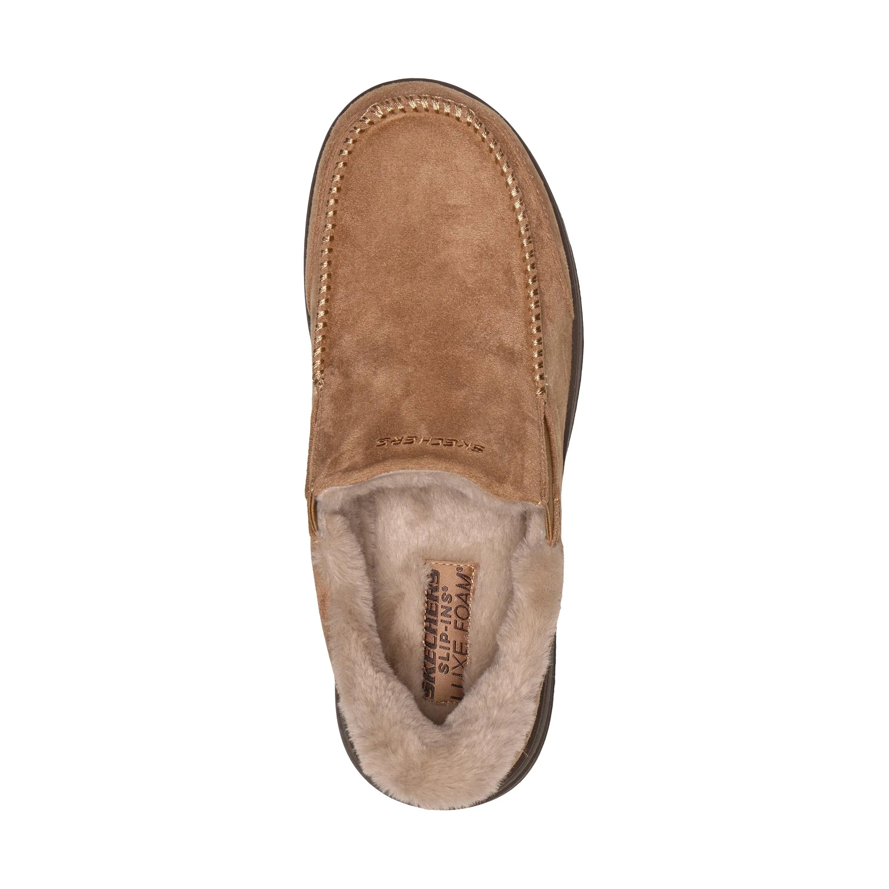 Skechers Murette Scofield Textile Men's Tan Slippers 5/5