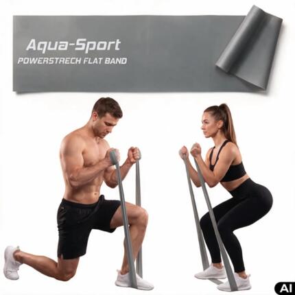 Taśma guma oporowa do ćwiczeń Aqua-Sport Powerstrech Flat Band 12-15kg