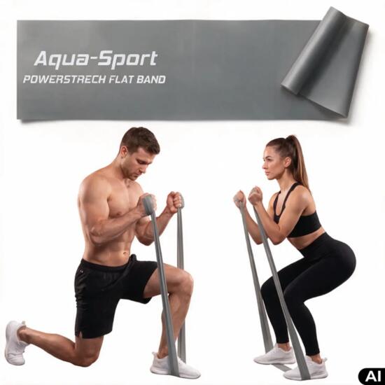 Taśma guma oporowa do ćwiczeń Aqua-Sport Powerstrech Flat Band 12-15kg