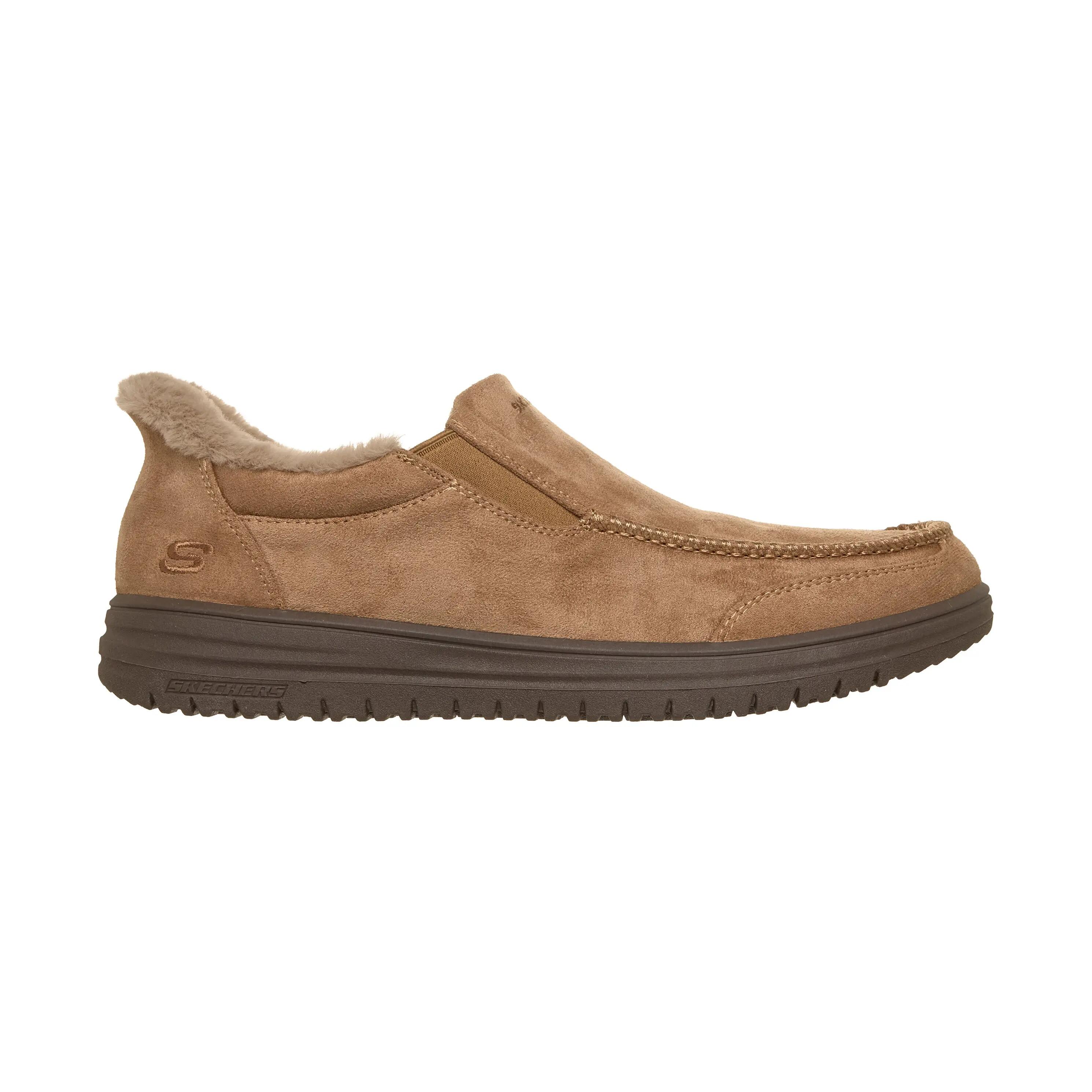 Skechers Murette Scofield Textile Men's Tan Slippers 2/5