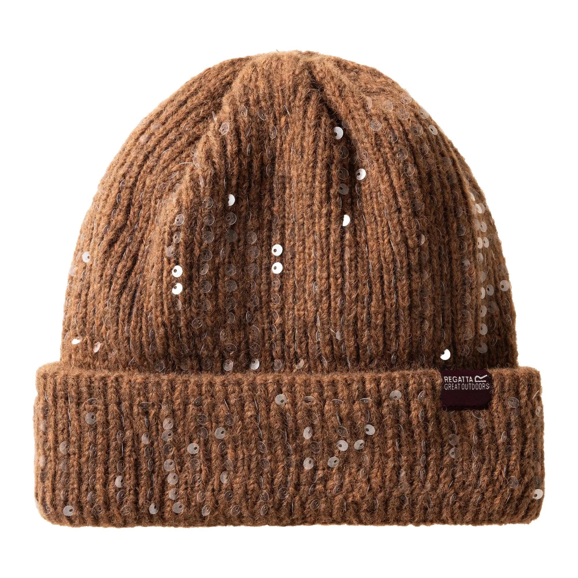 Bonnet Uni À Revers LORELAI Femme (Marron Foncé) 3/7