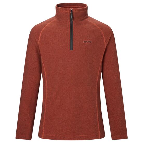 Great Outdoors Heren Montes Fleece Sweater met Trechter Nek (Verbrande Henna)