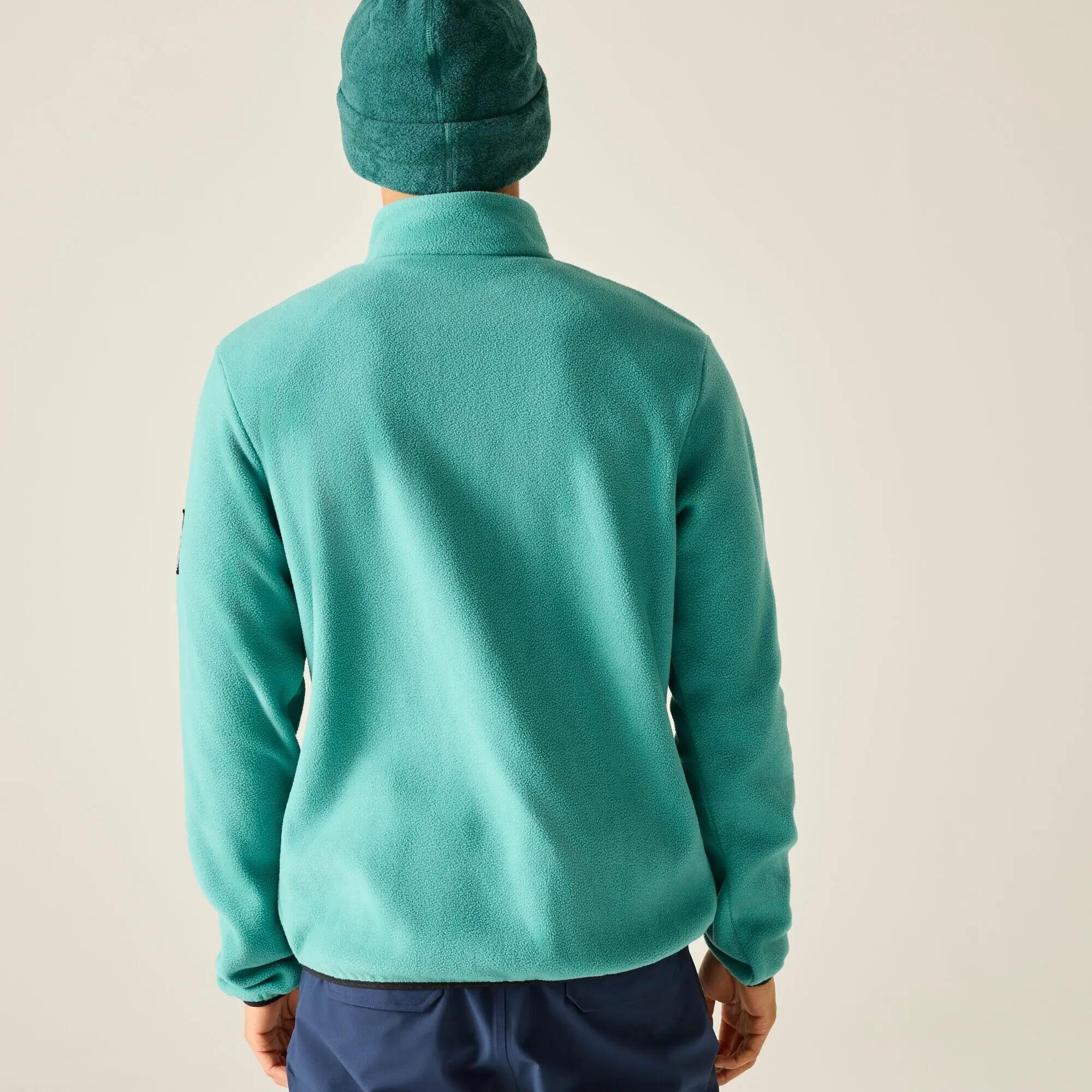 Haut Polaire À Col Montant Motif/style Montagne Et Uni AFFINITY Homme (Bleu 7/7