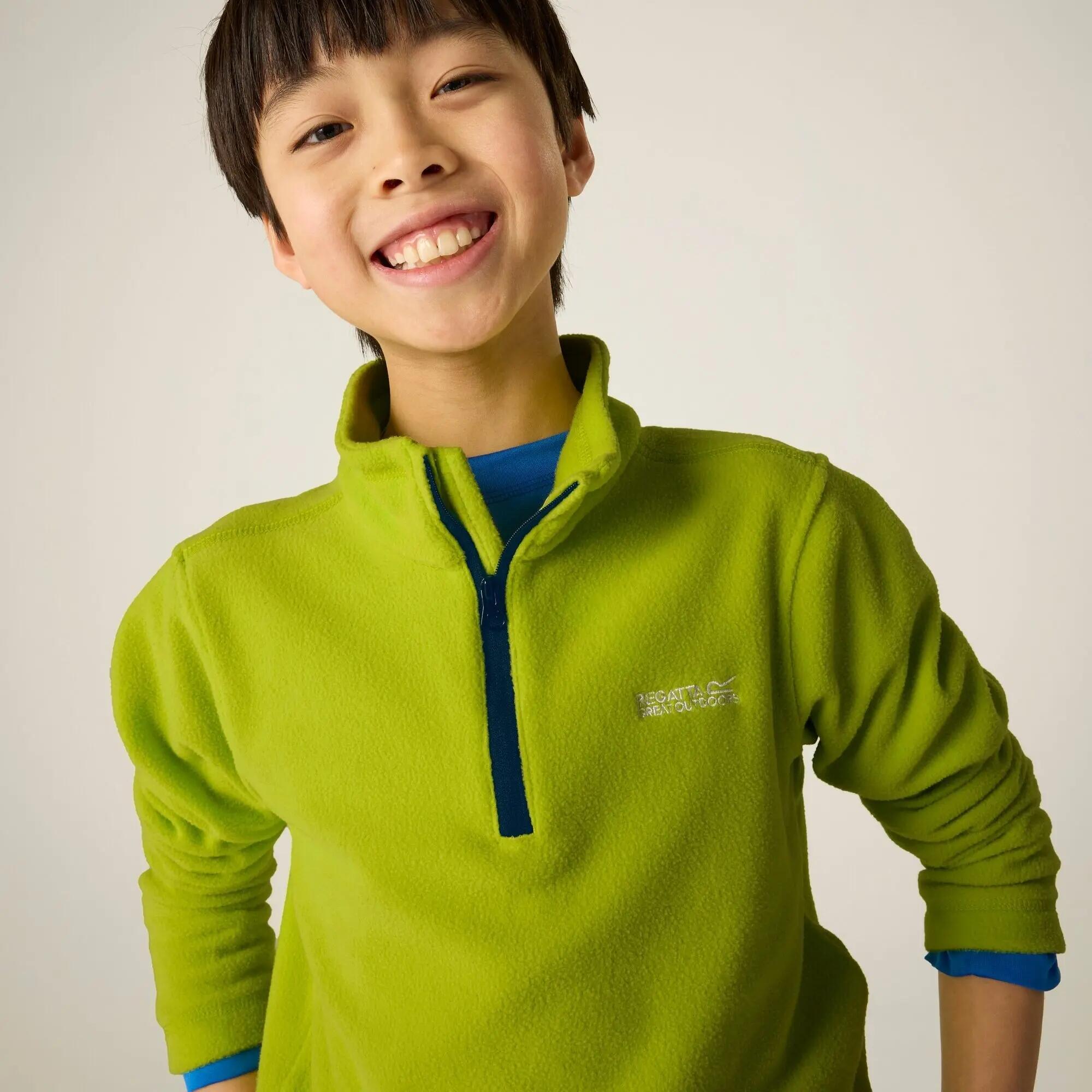 Geweldige Outdoors Kinder Hot Shot II Half Zip Fleece Hoodie (Gouden cipres) 7/7