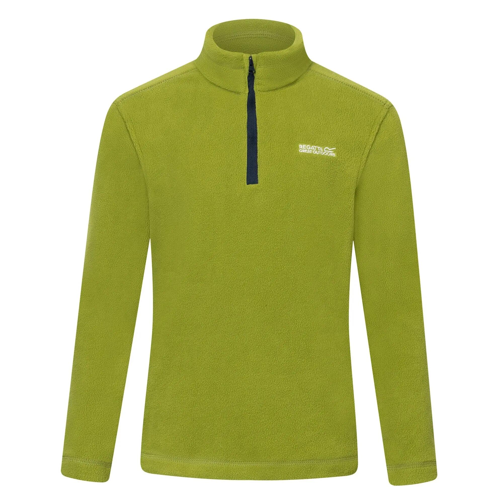 Geweldige Outdoors Kinder Hot Shot II Half Zip Fleece Hoodie (Gouden cipres) 2/7