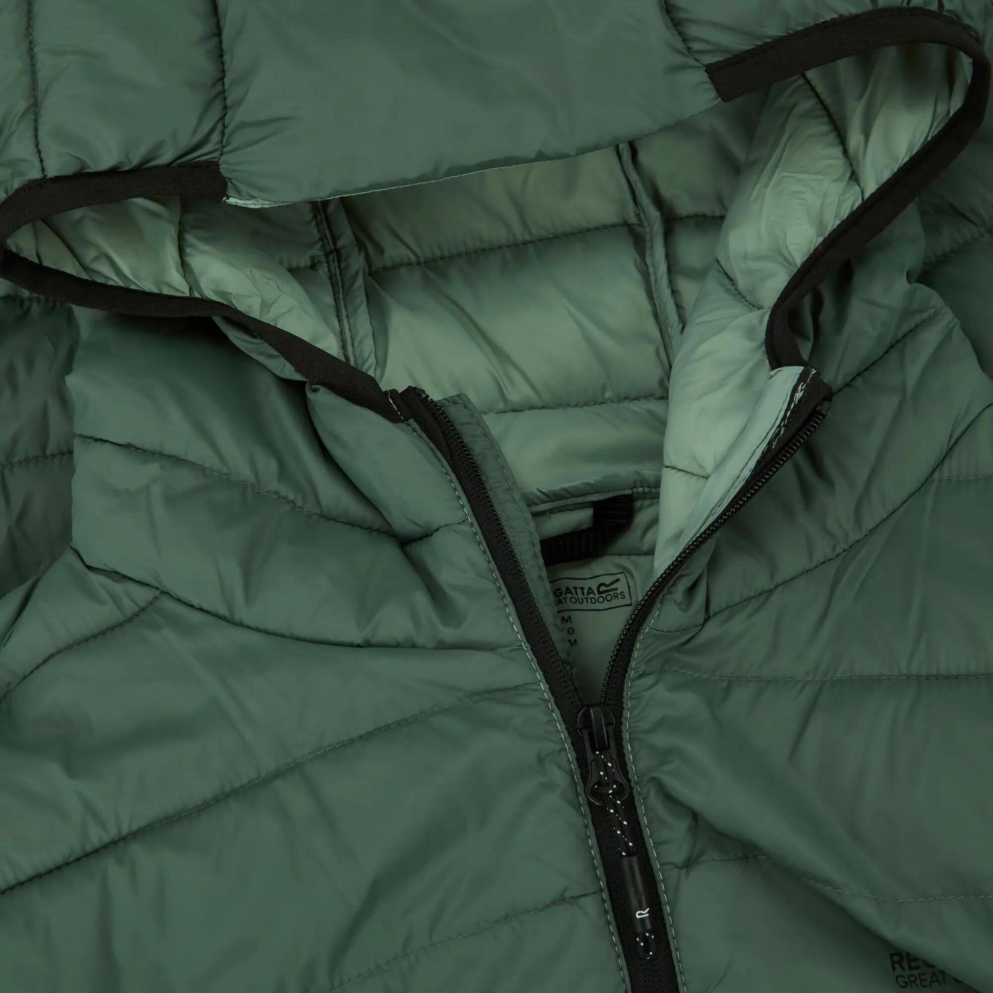 Casaco acolchoado com capuz para homem Marizion (Verde floresta escuro) 4/5