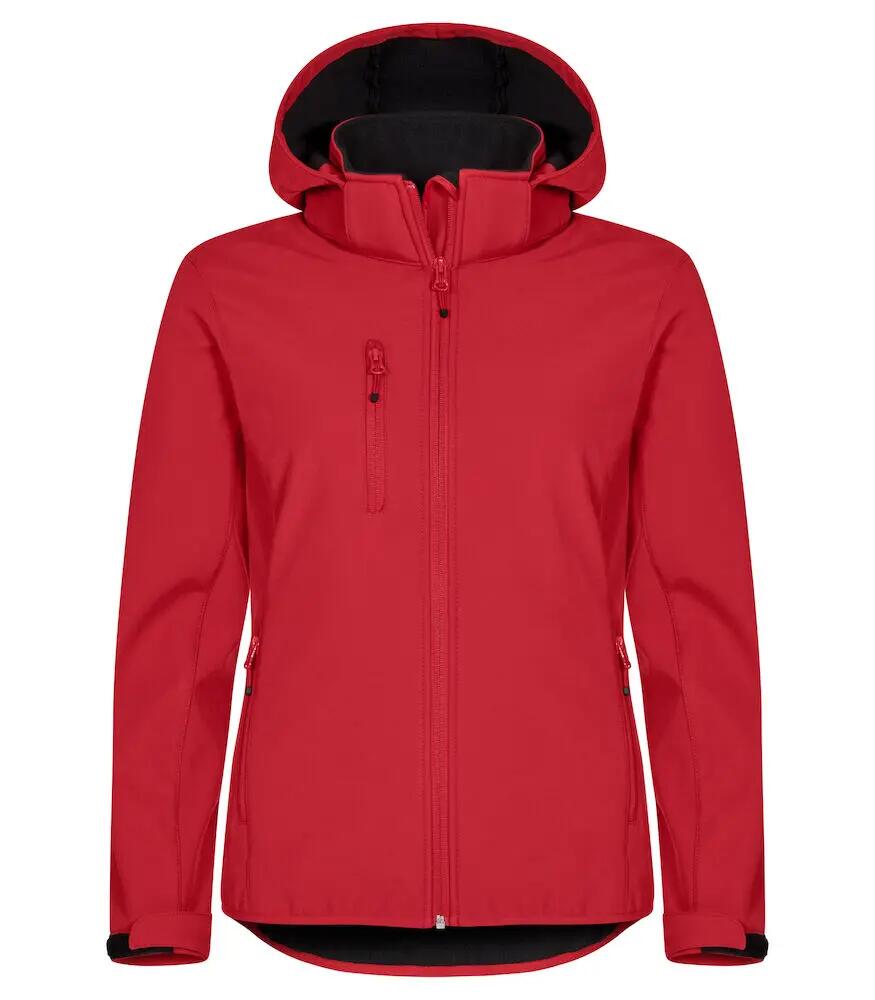 clique Damen Softshell-Hoody – 3-lagig, 96% recyceltes Polyester – Dark 7/8