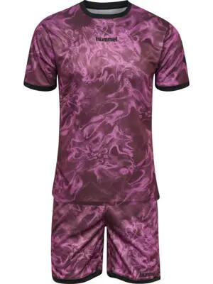hummel Completo grafico per bambini in poliestere riciclato – BLACK/ASPHALT 8/14