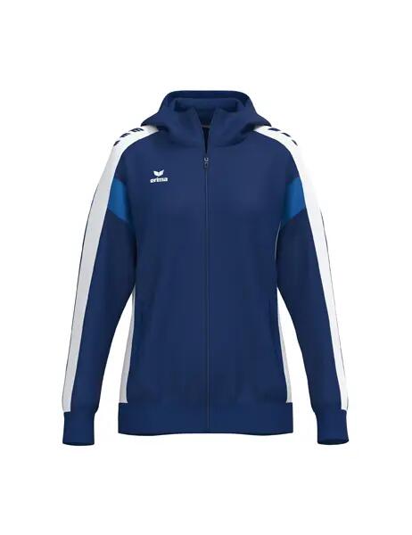 Chaqueta de entrenamiento con capucha Erima Celebrate 125 para mujer, roja 7/8