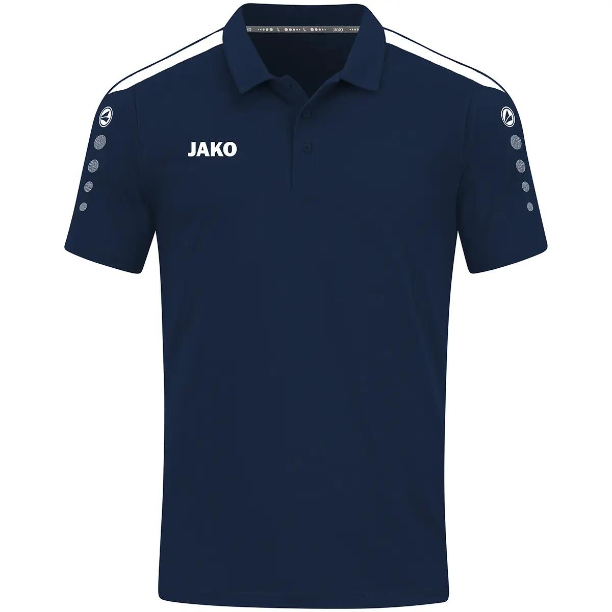 Polo - Homme - Bio-coton 70% nid d'abeille - Power Jako - Blanc 8/9