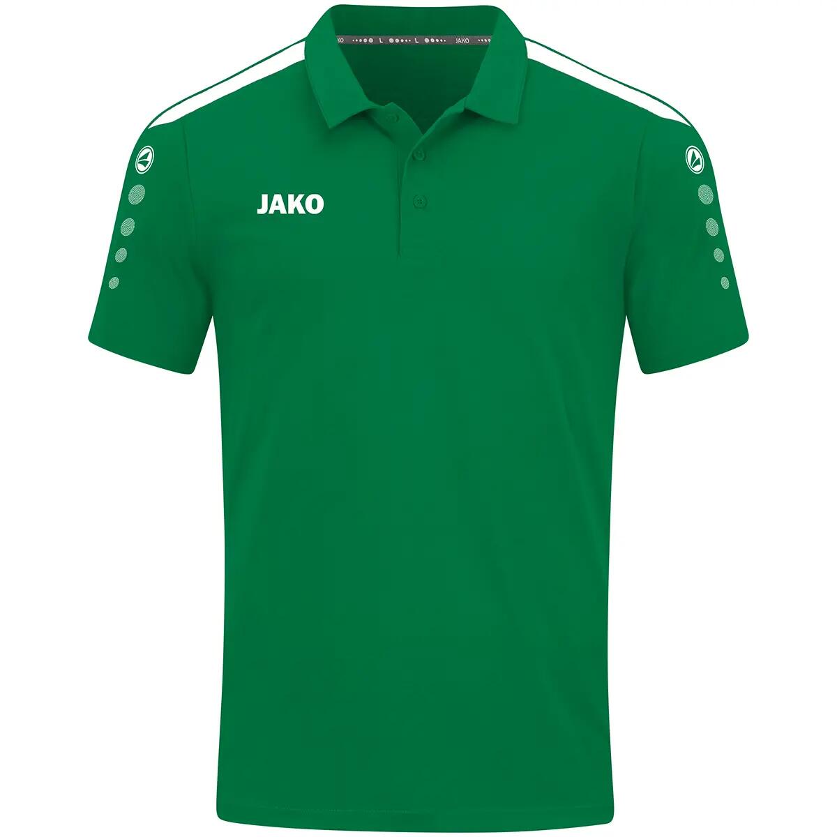 Polo - Homme - Bio-coton 70% nid d'abeille - Power Jako - Blanc 7/9