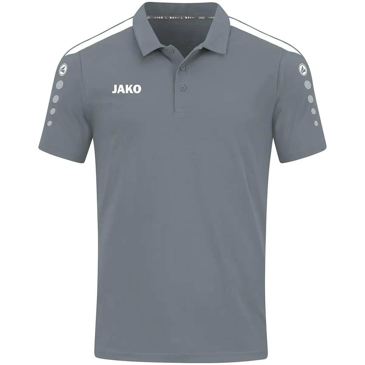 Polo - Homme - Bio-coton 70% nid d'abeille - Power Jako - Blanc 6/9