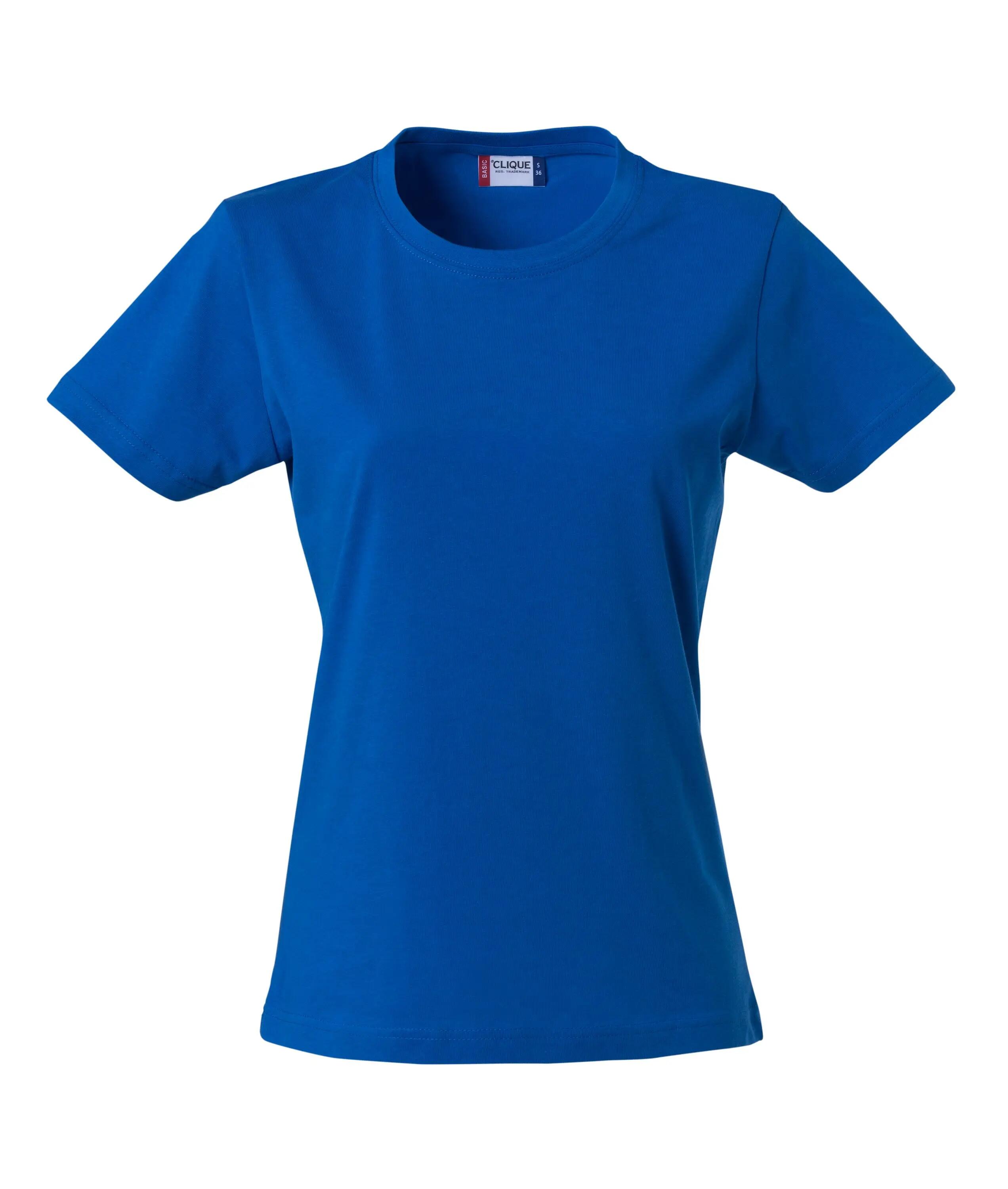 clique Basic-T Women – T-shirt donna slim, 100% cotone (nero) – black 8/8