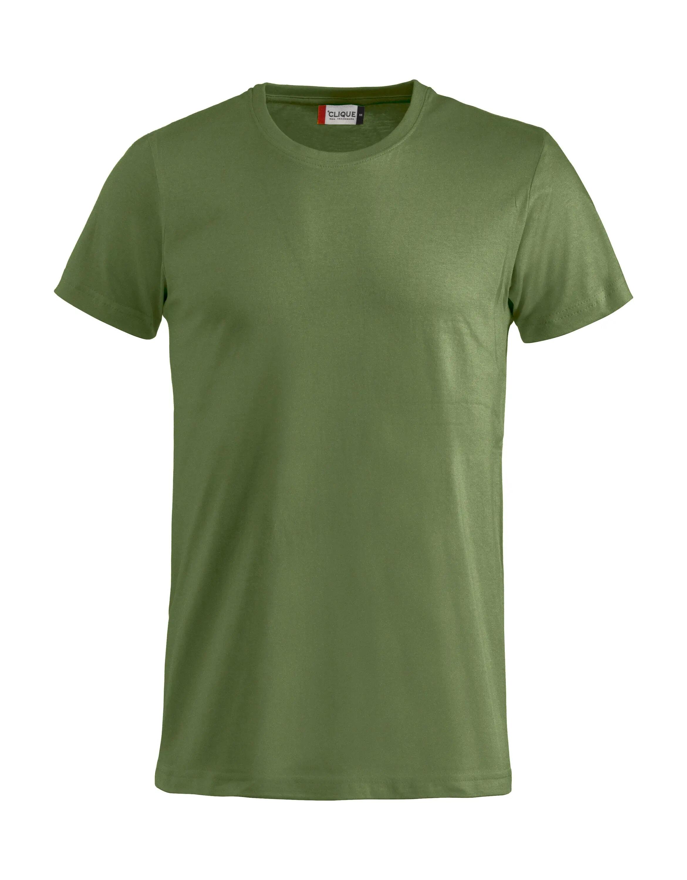 clique Basic‑T T‑shirt homem corte ajustado em algodão — Steel Blue 8/8