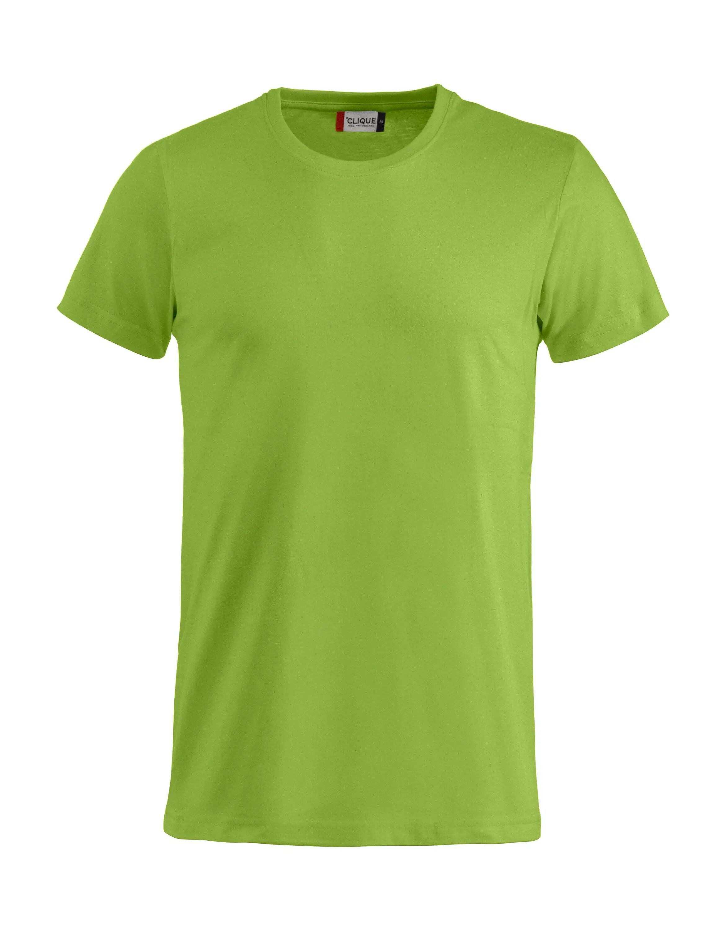 clique Basic‑T T‑shirt homem corte ajustado em algodão — Steel Blue 6/8